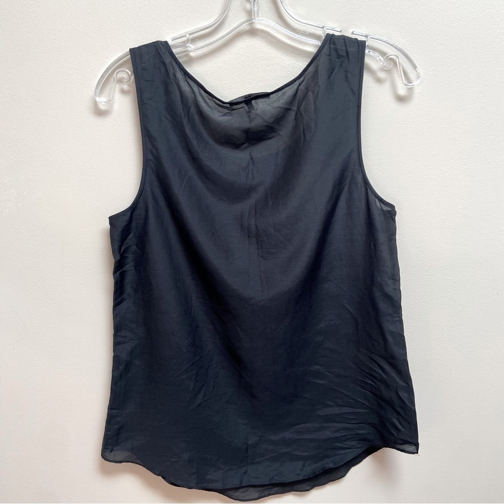 Strenesse silk cotton blend sleeveless top 13957